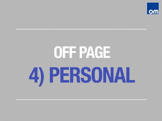 OFF PAGE
4) PERSONAL
 