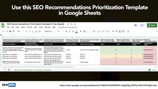 #seomistakes at #engagepdx by @aleyda
Use this SEO Recommendations Prioritization Template
 
in Google Sheets
https://docs.google.com/spreadsheets/d/15dD2VFzE203ZIKD-vTqlg3Wg-YQY9a-HS5J7AT-S4jA/view
 