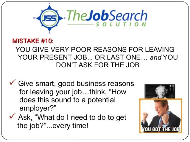 good reason to leave job