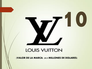 (VALOR DE LA MARCA: 29.9 MILLONES DE DOLARES)