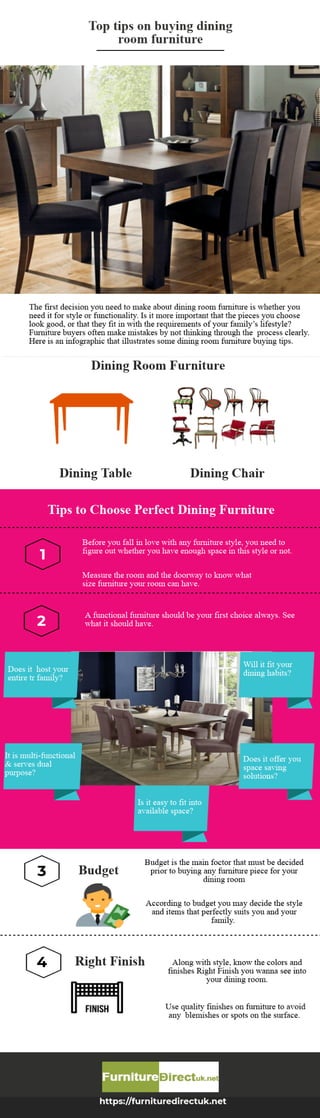 Top tips on buying dining room furniture