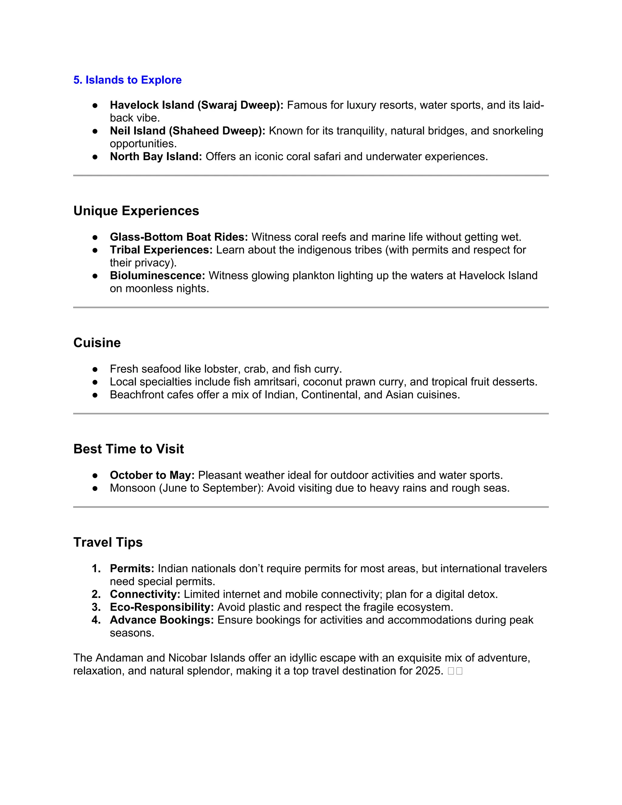 TopTravelDestinationsinIndia2025... PDF