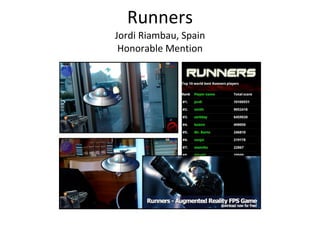 Runners Jordi Riambau, Spain Honorable Mention 