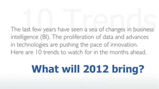 10 Business Intelligence Trends for 2012