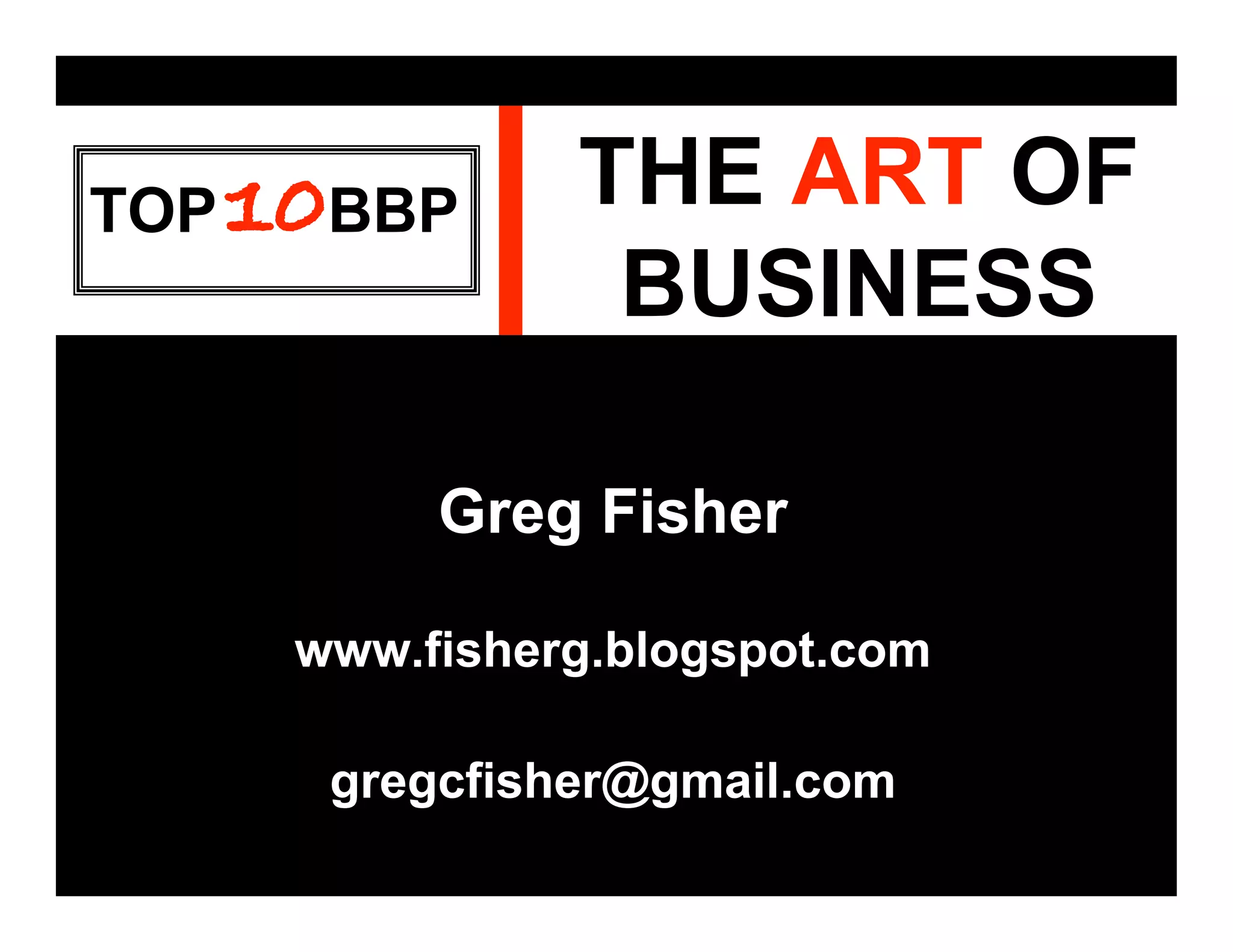 Top10 Basic Business Principles