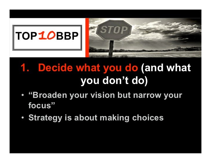 Top10 basic business principles
