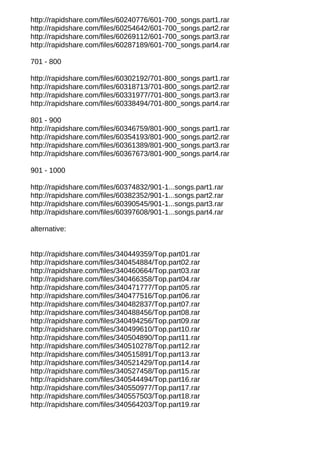 Top 1000 Songs Of The Last 30 Years