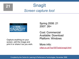 Top 100 Tools for Learning 2008