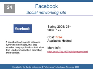 Top 100 Tools for Learning 2008