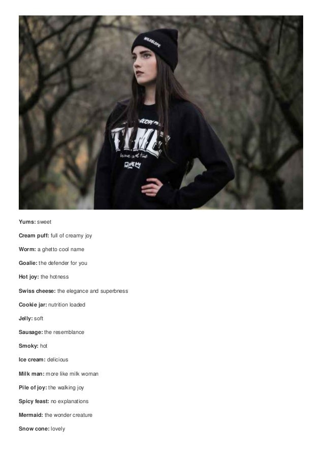 Ghetto Nicknames For Girlfriend