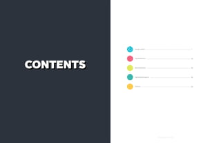 Design Leaders .................................................................................................................................. 7

CONTENTS

Top Performers ................................................................................................................................. 43

Nonconformists ......................................................................................................................... . ...... 65

Optimization experts ...................................................................................................................... 85

All-Stars ................................................................................................................................................ 99

Most marketers would never dare to send a promotional email with no click call to action. The team
at Compass did exactly that: they used their mailer to communicate the details of their promotional
offer, and left it to their readers to follow through offline. Sometimes, it pays to buck the rules.

2

 