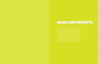 Fitbit
Designed by:

www.fitbit.com

Subject line:

Join us at Canvas 2013 - Earlybird tickets now available.

NONCONFORMISTS
NONCONFORMISTS
Best practices are great guidelines. But what works
for your subscribers might not always match the
status quo. Each example featured in this section
shows us why it pays to break the rules sometimes:
the typical list size for these campaigns is nearly
300,000; with average open and click through
rates of 30% and 4.5% respectively. Read on for
examples of emails that don’t include calls to
action; employ unusual subject lines; include only
text; feature nothing but a headline; and more.

Most marketers would never dare to send a promotional email with no click call to action. The team

From its clear copy to its clean layout and well-designed icons, this

at Compass did exactly that: they used their mailer to communicate the details of their promotional

campaign does a beautiful job of announcing a new product.

offer, and left it to their readers to follow through offline. Sometimes, it pays to buck the rules.

64

65

 