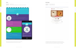 Panic

Red Mango

Designed by:

www.panic.com

Designed by:

www.redmangousa.com

Subject line:

PANIC. Transmit 50% Off (Briefly), iOS7 + Mavericks, Your Face and More

Subject line:

Ultimate Flavor Face-Off

Nonconformists

Nonconformists
PANIC proves rules are meant to be broken with this fun-to-read, visually

This endearing campaign from RedMango takes the unusual step of placing most

captivating newsletter featuring reverse font and in-line only links.

of its copy into a clickable image - and judging by the response their clever promotion
drove, that’s one “best practice” that was well worth ignoring for this campaign.

72

73

 