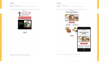 Sincerely

Sincerely

Designed by:

www.sincerely.com

Designed by:

www.sincerely.com

Subject line:

Extended Christmas Deadline: 1 HOUR LEFT to send holiday Postagrams!

Subject line:

It is not happy people who are thankful, it is thankful people who are happy.

All-Stars

All-Stars
Nothing conveys urgency quite like a ticking clock. This campaign is

This relevant seasonal message is delivered beautifully in a clean, responsive layout.

straightforward, visually compelling and well optimized to drive response.

122

123

 