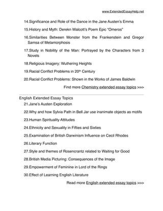 history extended essay topics