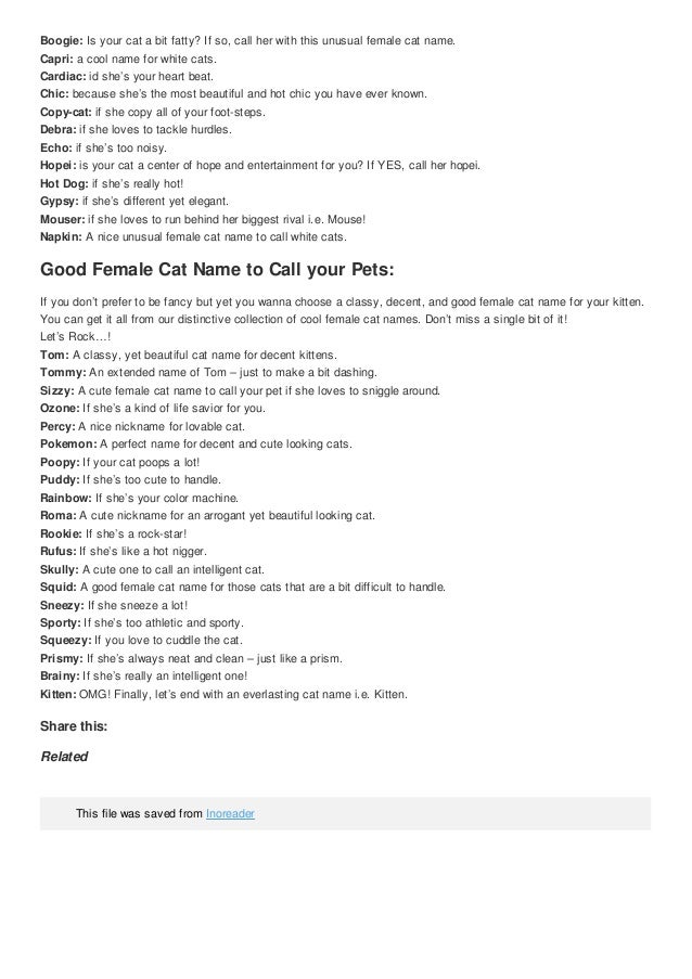 Top 100 funniest cute female cat nicknames cute nicknames