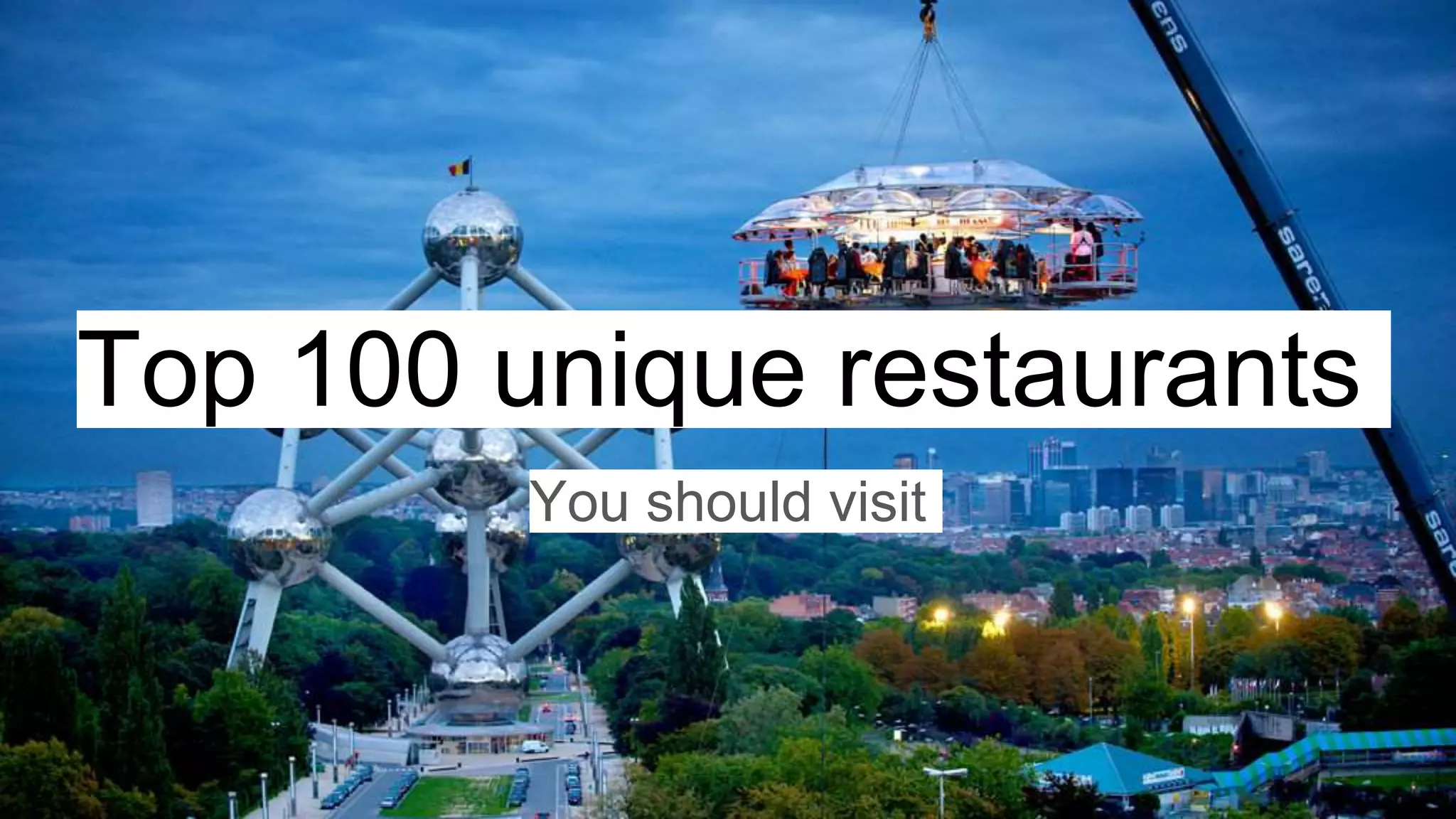 Top 100 restaurants in the world you should visit. Part 1 from 4. PPT