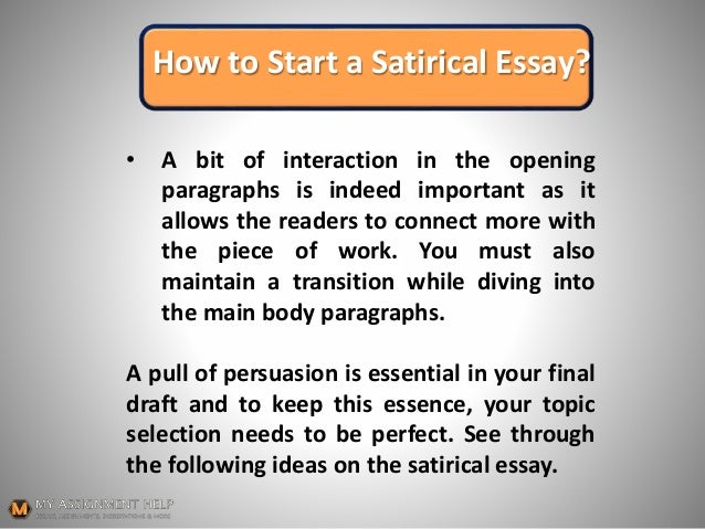 40 Witty Topics for a Satirical Essay | blogger.com satirical essay ideas
