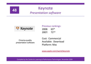 48
                                  Keynote
                                    y
                       Presentation sof...