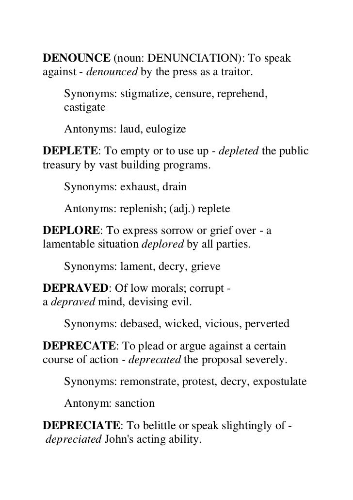 top 100 voca format antonym