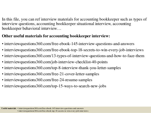 interview questions for an accountant