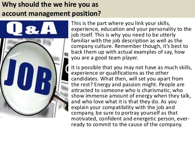 account management interview questions