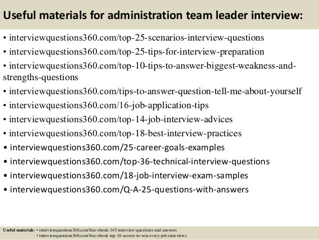 top 10 administration team leader interview questions and answers why do you want to be a team leader