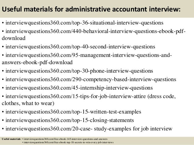 interview questions accountant