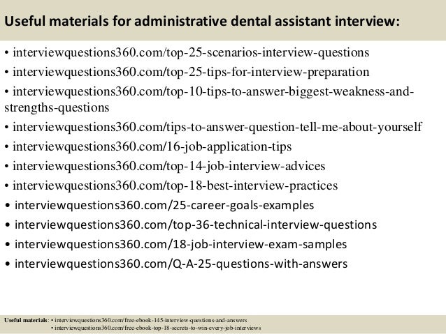 dental assistant questions