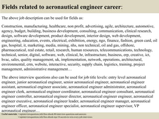 Top 10 aeronautical engineer interview questions and answers | PPTX
