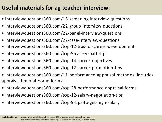 top 10 ag teacher interview questions and answers teacher job interview questions and answers