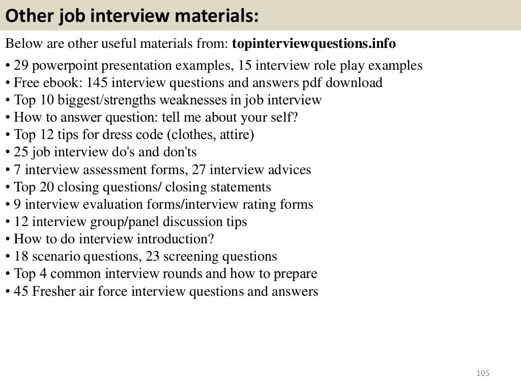 80 air force interview questions with answers