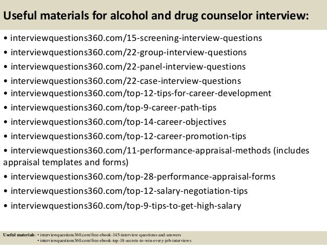 counselor interview questions and answers