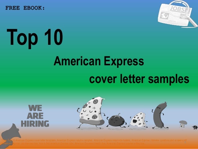 Top 10 American Express Cover Letter Samples