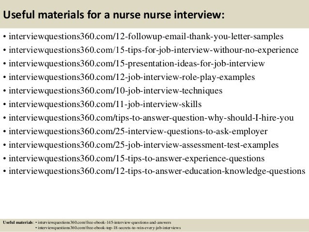 situational interview questions and answers for nurses