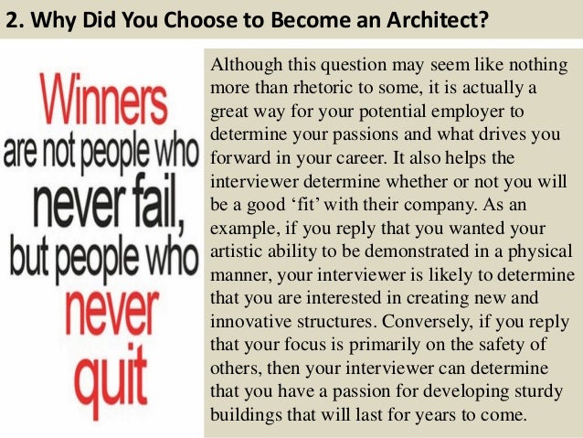 Architectural Designer Interview Questions Architectural Designer Interview Questions