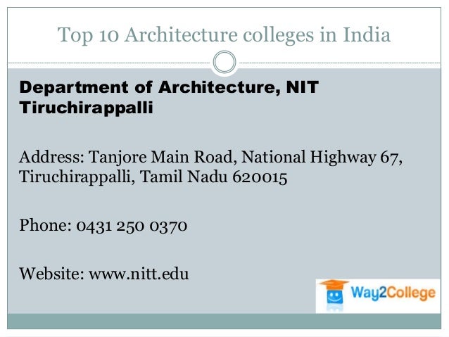 Top 10 Architecture Colleges In India