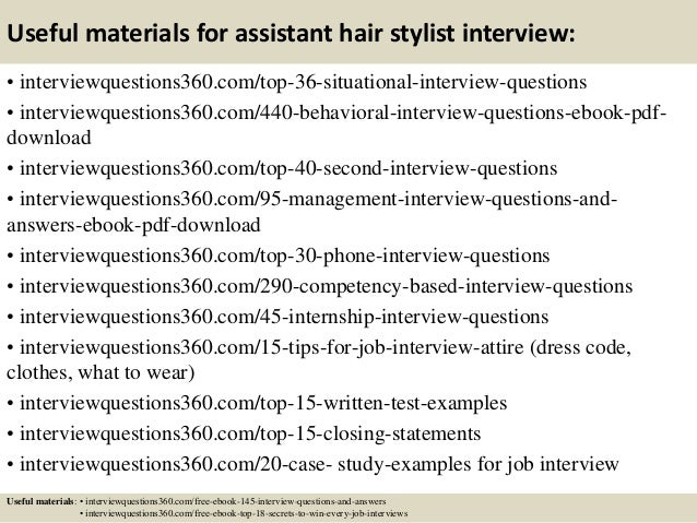 Top 10 Assistant Hair Stylist Interview Questions And Answers