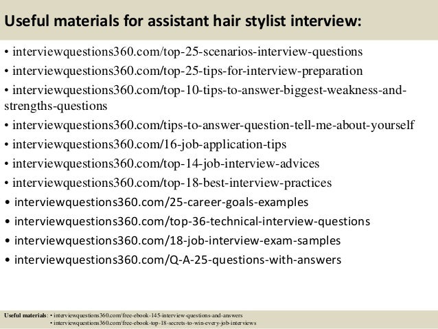 Top 10 Assistant Hair Stylist Interview Questions And Answers
