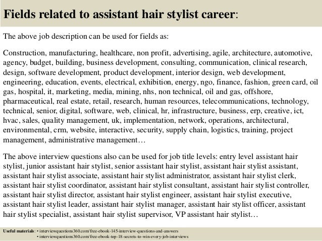 Top 10 Assistant Hair Stylist Interview Questions And Answers
