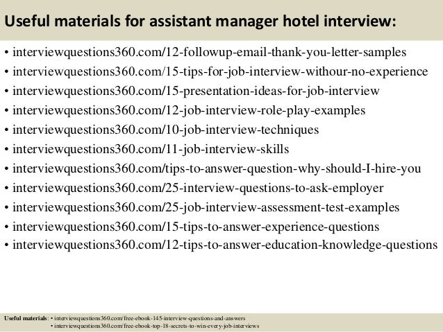 top 10 assistant manager hotel interview questions and answers interview questions for assistant manager