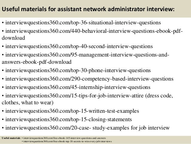 network administrator interview questions
