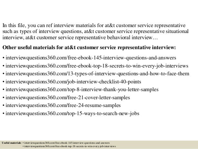 top 10 at t customer service representative interview questions and a customer service representative interview questions and answers