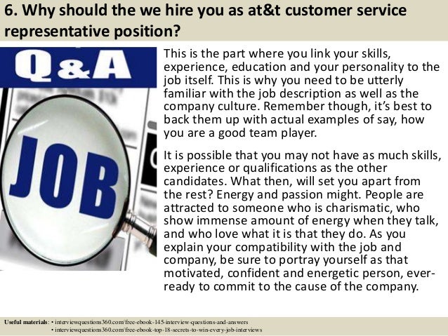 customer service representative interview questions and answers