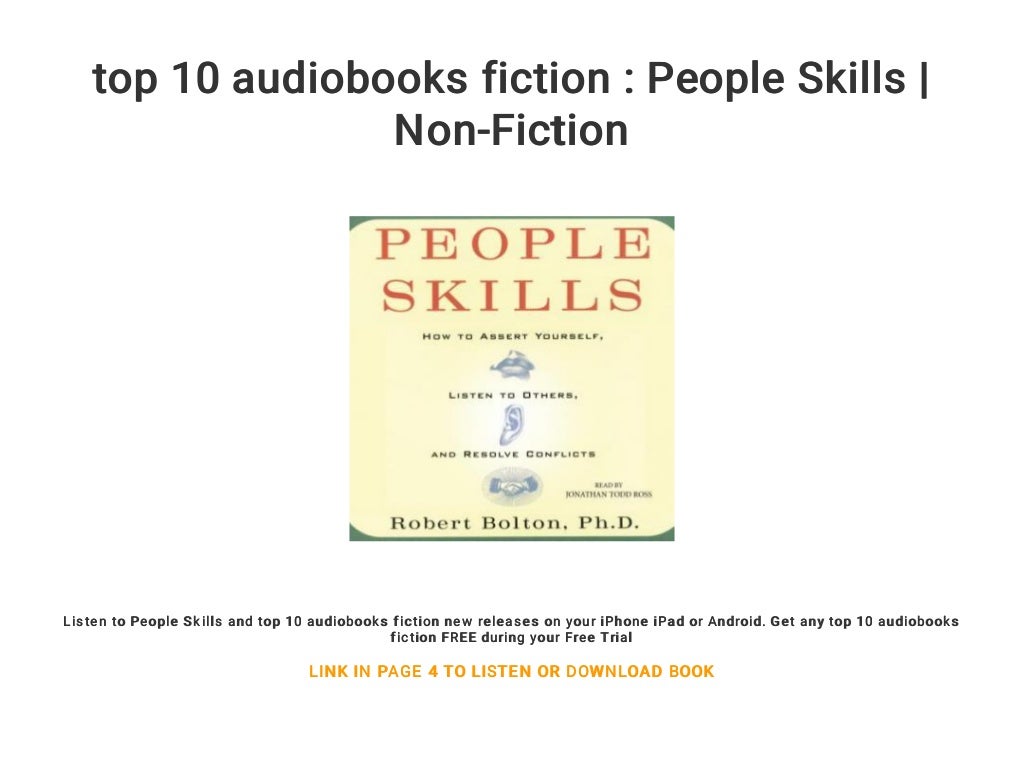 top 10 audiobooks fiction People Skills NonFiction