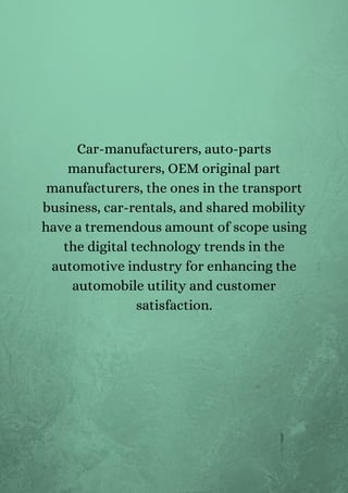 Top 10 automotive industry trends and technologies to look for in 2021