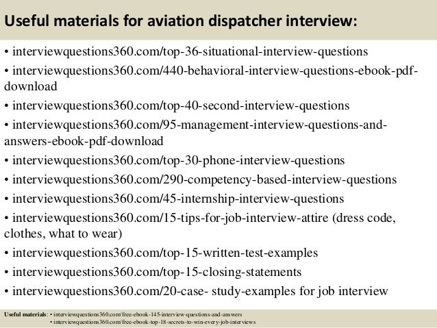 dispatcher interview questions