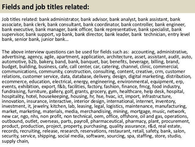 top 10 bank interview questions with answers interview questions for budget analyst