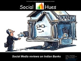 Social  Hues Social Media reviews on Indian Banks  