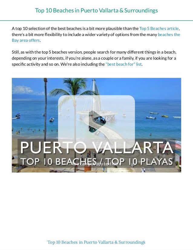 Top 10 Beaches In Puerto Vallarta Jalisco Mexico